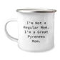 Funny Great Pyrenees Dog Mom Gifts for Men, Women, Friends - 'I'm Not A Regular Mom. I'm A Great Pyrenees Mom.' Graduation Unique Gifts from Family, Coworkers, Friends - 12 oz Camping Mug - Image 1