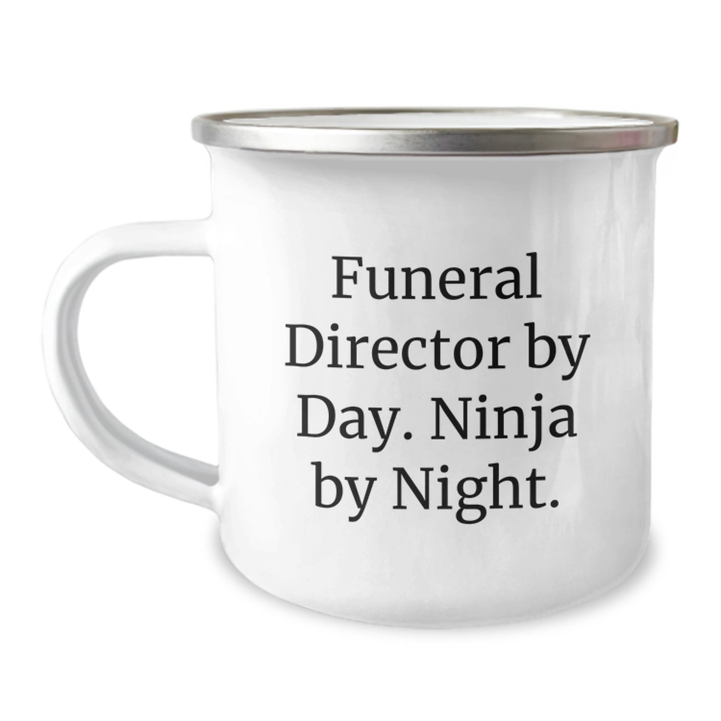 Funeral Director Gifts from Friends, Unique Birthday Unique Gifts for Funeral Director By Day, Ninja By Night, Camping Mug - Image 1