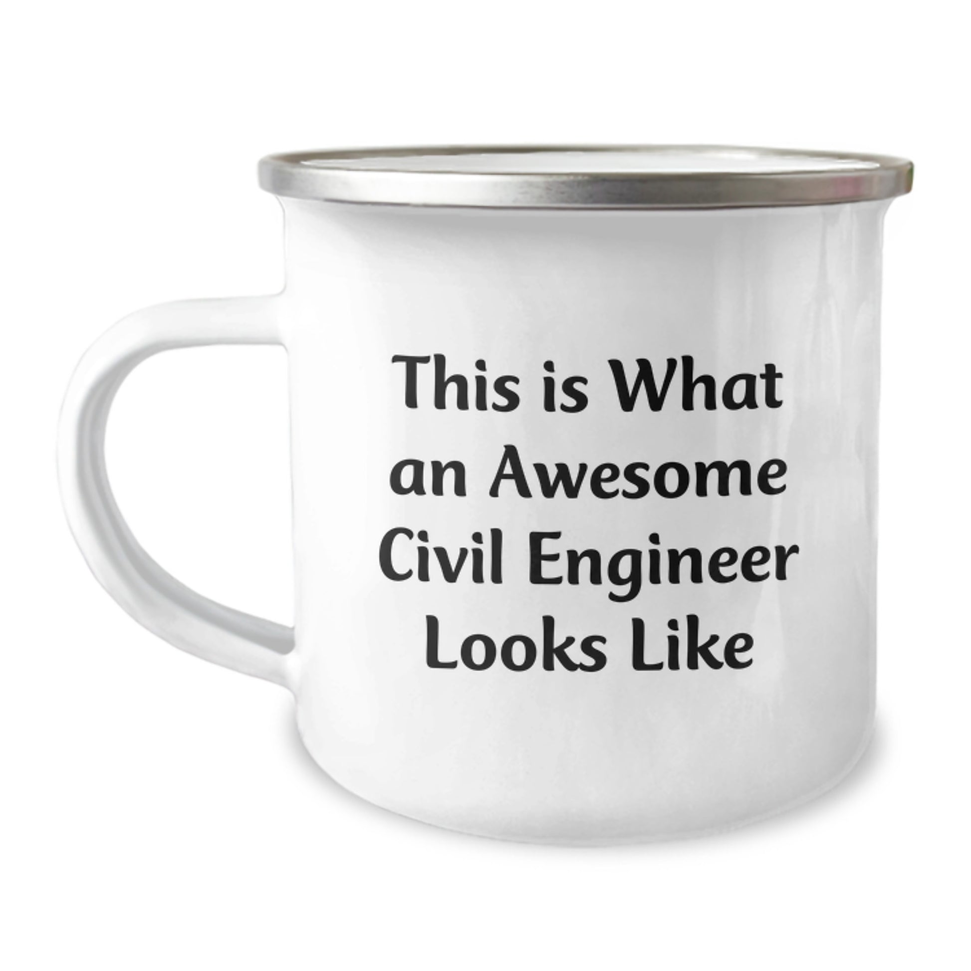 Civil Engineer Gifts from Friends, Unique Camping Mug for Men, This Is What An Awesome Civil Engineer Looks Like, Funny Graduation Gifts for Him - Image 1