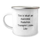 Funny Radiation Therapist Gifts from Friends - This Is What An Awesome Radiation Therapist Looks Like - Birthday Unique Gifts for Radiation Therapist Men and Women Camping Mug - Image 1