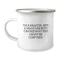 Funny Drafter Gifts from Friends for Birthday, Camping Mug for Men, I'm A Drafter, Not A Magician But I Can See Why You Might Be Confused. - Image 1
