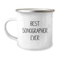Funny Sonographer Gifts from Friends, 'Best Sonographer Ever' Quote on Camping Mug for Graduation Unique Gifts - Image 1