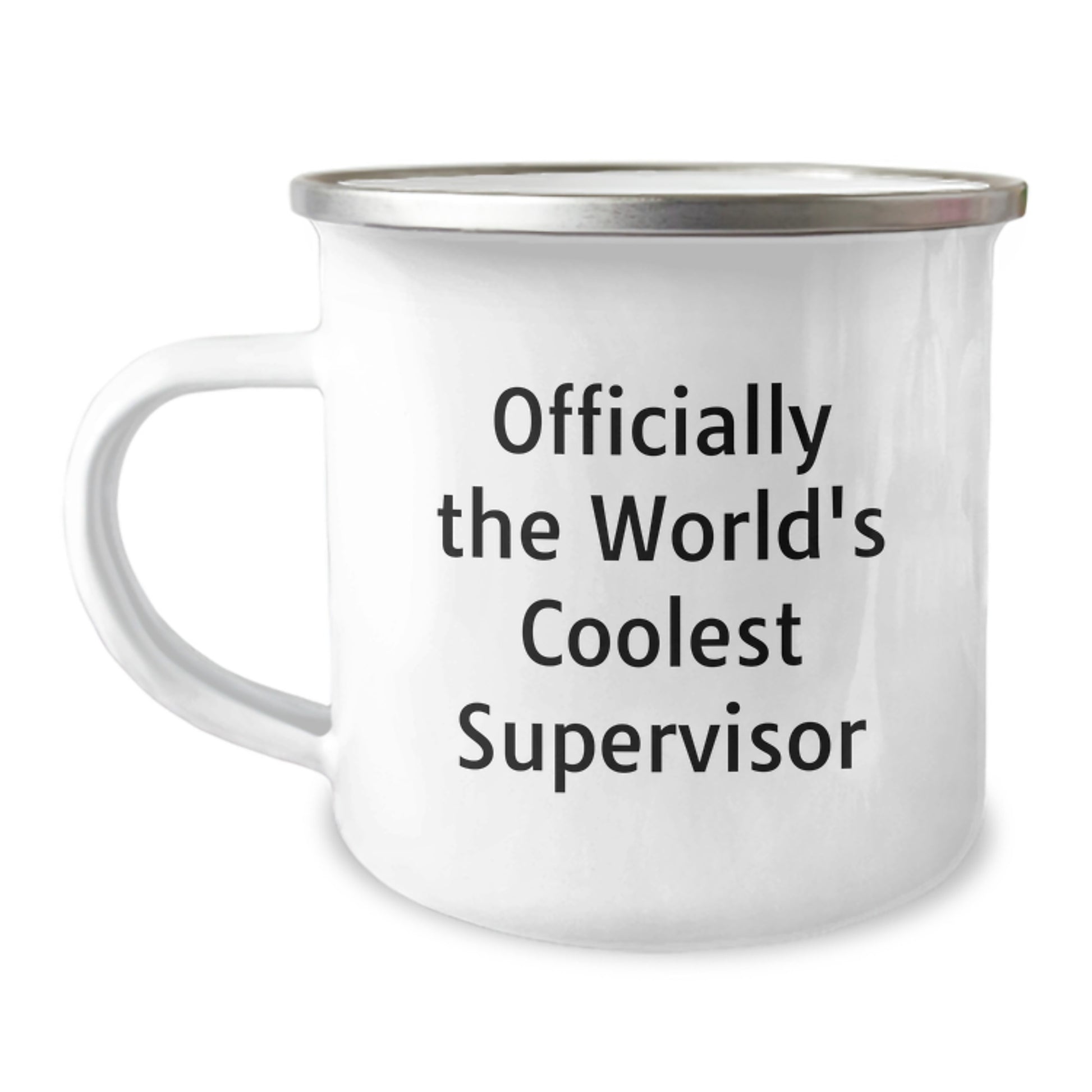 Funny Supervisor Gifts for Men, Officially The World's Coolest Supervisor Camping Mug, Unique Christmas Unique Gifts from Friends - Image 1