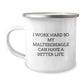 Funny Maltese Dog Gifts for Him or Her - I Work Hard So My Maltesebeagle Can Have A Better Life. Camping Mug Gifts from Men to Family - Image 1