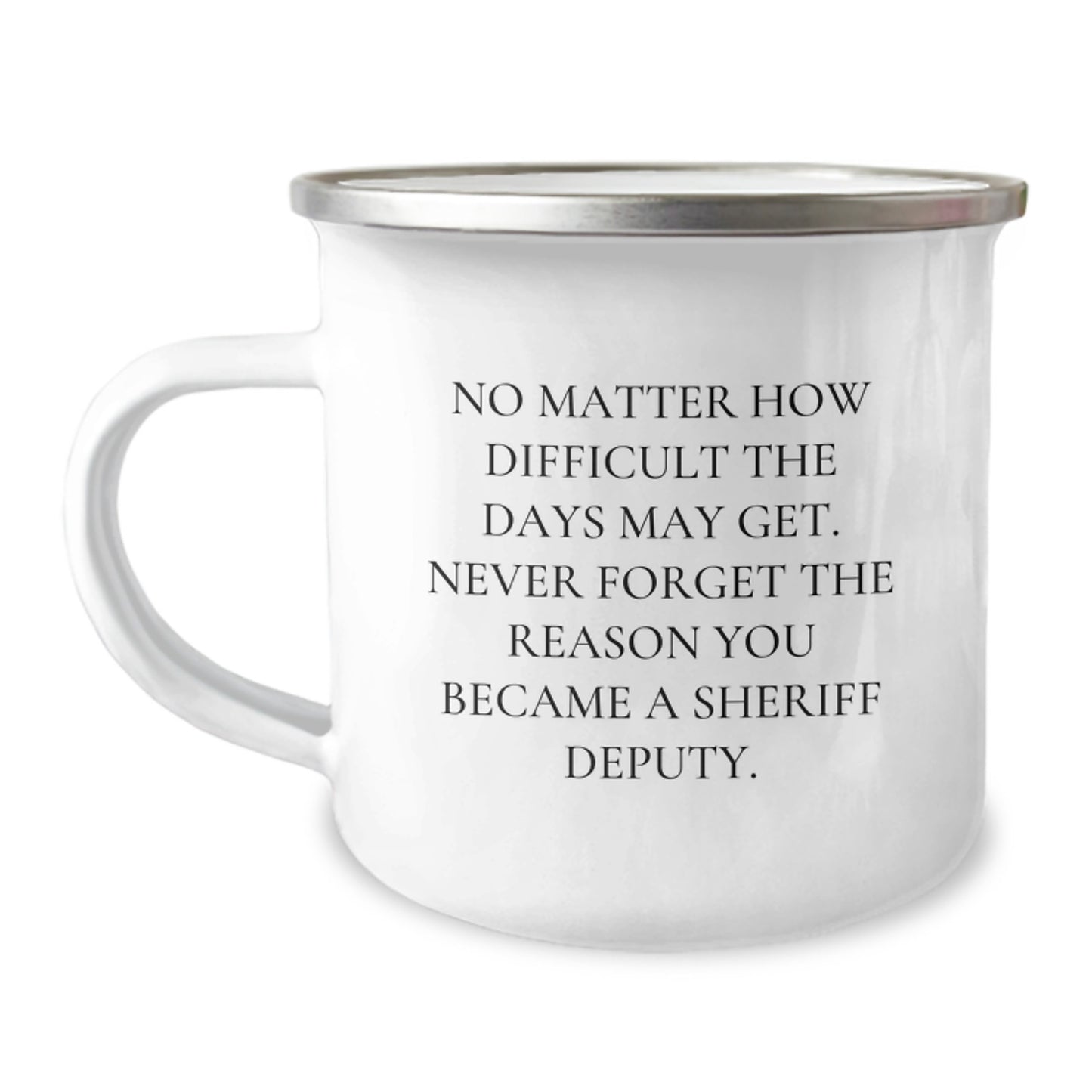 Funny Inspirational Sheriff Deputy Christmas Unique Gifts from Men for Sheriff Deputy Camping Mug - Image 1