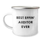 Funny Gifts for Auditors, Best Effin' Auditor Ever Camping Mug, Unique Christmas Unique Gifts from Friends to Family - Image 1