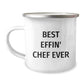 Funny Chef Gifts from Friends for Chefs - Best Effin' Chef Ever Christmas Unique Mugs for Men Women - Image 1
