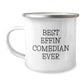 Funny Comedian Gifts from Family for Best Effin' Comedian Ever Lover Camping Mug, Stainless Steel with Enamel Finish - Image 1