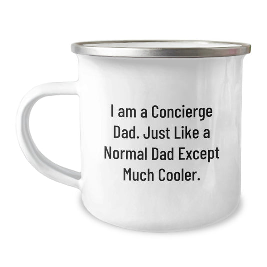 Concierge Camping Mug for Dad - Funny Quote Gifts from Family - Image 1