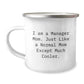 Funny Manager Mom Camping Mug Gifts from Friends for Women Christmas Unique Presents - Image 1