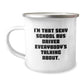 Funny School Bus Driver Gifts from Friends for Christmas Unique Mugs, I'm That Sexy School Bus Driver Everybody's Talking About. School Bus Driver Camping Mug - Image 1