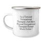 Funny Occupational Therapist Gifts for Him - Camping Mug for Men, Unique Christmas Unique Gifts from Friends, Coworkers, Family to Occupational Therapist, Hot Tattooed OT - Image 1