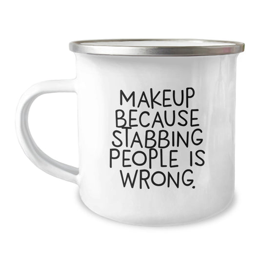 Funny Makeup Camping Mugs Gifts for Makeup Lovers from Friends and Family - Christmas Unique Gifts - Image 1