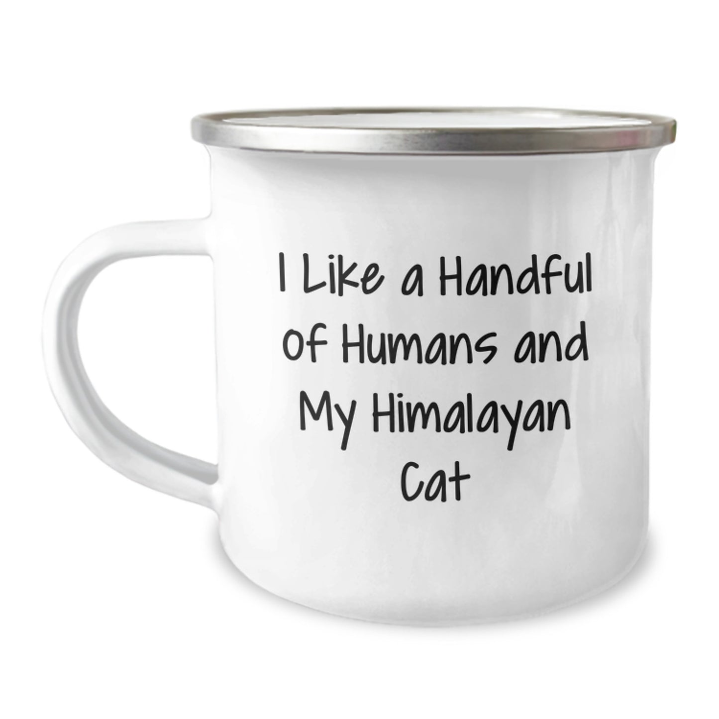 Funny Himalayan Cat Gifts for Friends, Coworkers, and Family - I Like A Handful Of Humans And My Himalayan Cat - Image 1
