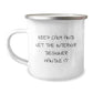 Funny Interior Designer Gifts from Friends and Family for Graduation - Keep Calm And Let The Interior Designer Handle It, Camping Mug 12 oz - Image 1