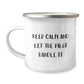 Funny Pilot Gifts from Men to Friends, Unique Camping Mugs for Christmas Unique Gifts, Keep Calm And Let The Pilot Handle It - Image 1