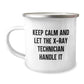 Funny X-Ray Technician Gifts for Him or Her - 'Keep Calm And Let The X-ray Technician Handle It' Camping Mug for Graduation - Image 1