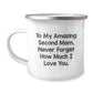Funny Second Mom Gifts, To My Amazing Second Mom Never Forget How Much I Love You, Christmas Unique Gifts for Second Mom from Family - Image 1