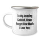 Funny Goddad Gifts for Men - To My Amazing Goddad, Never Forget How Much I Love You. - Unique Camping Mug for Dad from Family - Image 1