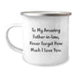 A Heartfelt Christmas Unique Gift for Dad, Funny Quote from Daughter, Gifts for Father-in-law, Camping Mug for Men, Unique Christmas Unique Gifts - Image 1