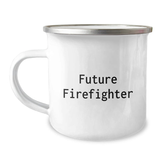 Funny Firefighter Gifts for Men - 'Future Firefighter in Training' Camping Mug for Christmas Unique Gifts from Friends to Family - Image 1