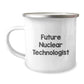 Funny Future Nuclear Technologist Gifts from Friends and Family - Nuclear Technologist Camping Mug for Men and Women, Inspirational Quote - Image 1