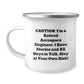 Aerospace Engineer Christmas Camping Mug Funny Gift for Men Friends Family, Gifts from Men to Aerospace Engineer, Stay At Your Own Risk! - Image 1