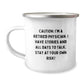Funny Physician Gifts from Men to Coworkers, Unique Camping Mug for Graduation, 'Caution: I'm A Retired Physician. I Have Stories And All Days To Talk. Stay At Your Own Risk!' - Image 1