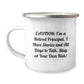 Funny Retirement Principal Gifts for Men from Family, 'Caution: I'm A Retired Principal...' - Image 1