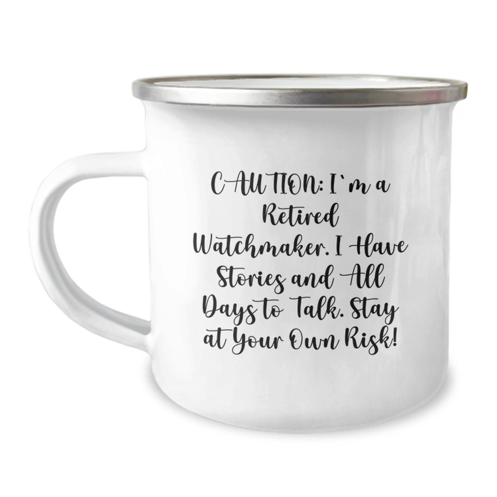 Funny Watchmaker Gifts from Men to Watchmaker Friends - Christmas Unique Watchmaker Mug for Camping Lovers - Image 1