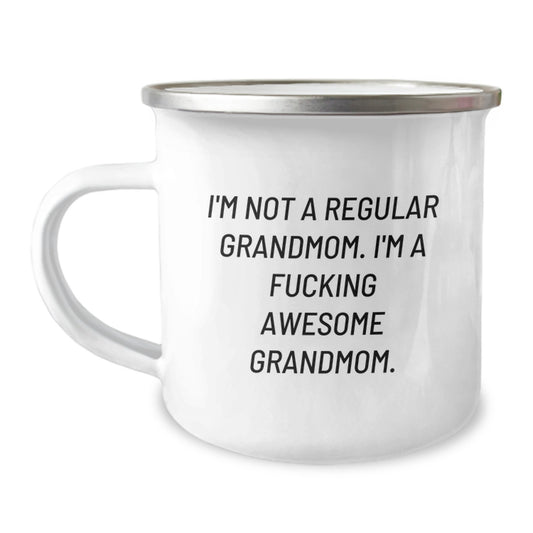 Funny Grandmom Gifts from Family - I'm A F--king Awesome Grandmom Camping Mug - Unique Christmas Unique Gifts for Grandmom - Image 1