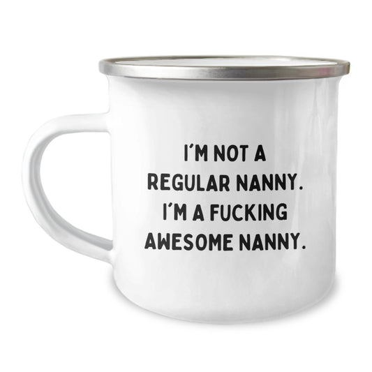 Funny Nanny Gifts for Nanny, Christmas Unique Gifts from Friends, Awesome Camping Mug Quote - Image 1