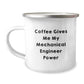Mechanical Engineer Gifts: Funny Quote Camping Mug, Gifts from Friends for Him, Perfect Birthday Present - Image 1