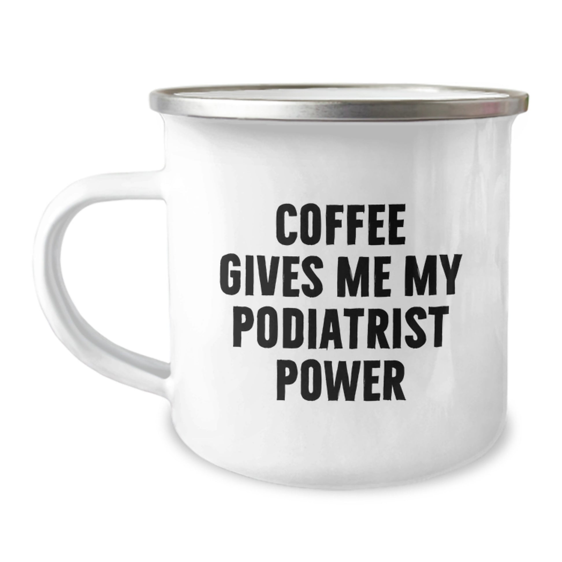 Funny Podiatrist Gifts from Friends for Men Unique Christmas Mugs Coffee Gives Me My Podiatrist Power - Image 1