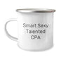 Smart Sexy Talented CPA Graduation Gifts for Men from Family, Funny Camping Mug for CPA Enthusiasts, CPA Gifts for Graduates - Image 1