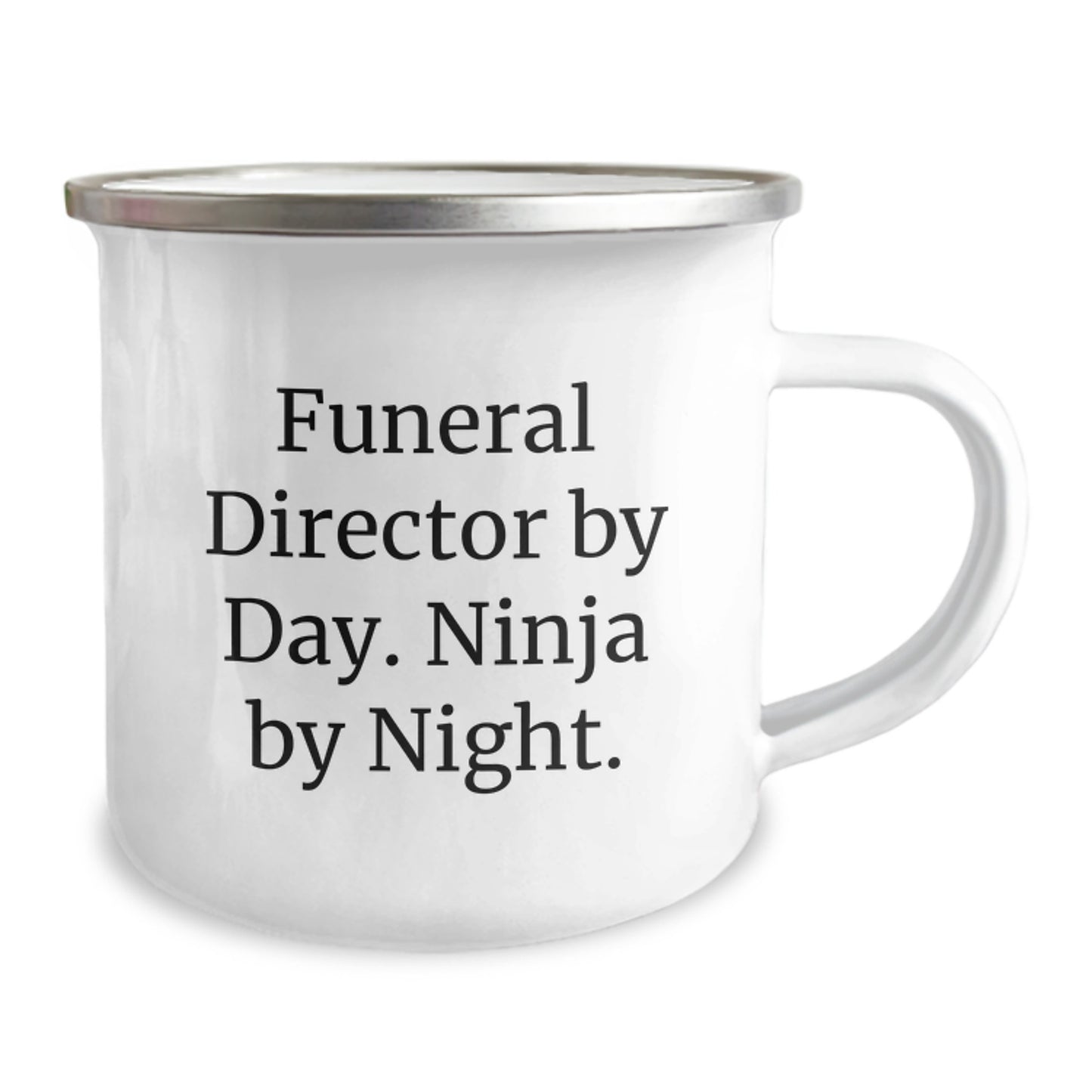 Funeral Director Gifts from Friends, Unique Birthday Unique Gifts for Funeral Director By Day, Ninja By Night, Camping Mug - Image 2