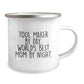 Tool Maker Gifts from Mom, Funny Quote Camping Mug for Graduation, 12 oz Stainless Steel Enamel Finish - Image 2