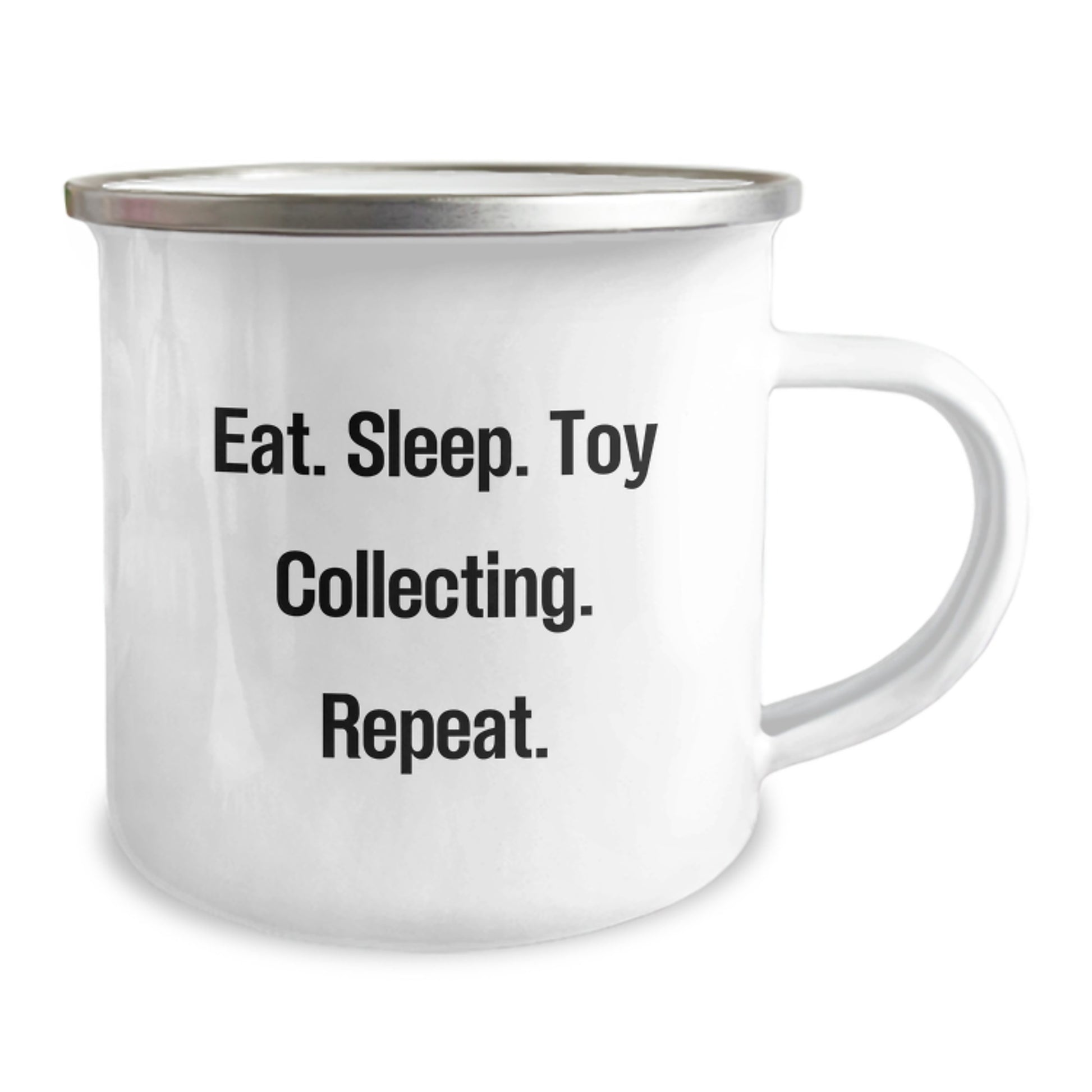 Funny Toy Collecting Gifts from Family for Birthday - Eat. Sleep. Toy Collecting. Repeat., Camping Mug for Toy Collecting Enthusiasts, Birthday Unique Gifts for Friends, Men, Women, or Coworkers - Image 2