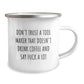 Funny Christmas Unique Gifts from Men, Tool Maker Gifts for Friends, 'Don't Trust A Tool Maker That Doesn't Drink Coffee And Say F--k A Lot' Camping Mug - Image 2