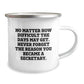 Funny Inspirational Secretary Gifts from Friends - Christmas Unique Camping Mug - Never Forget The Reason You Became A Secretary - Image 2