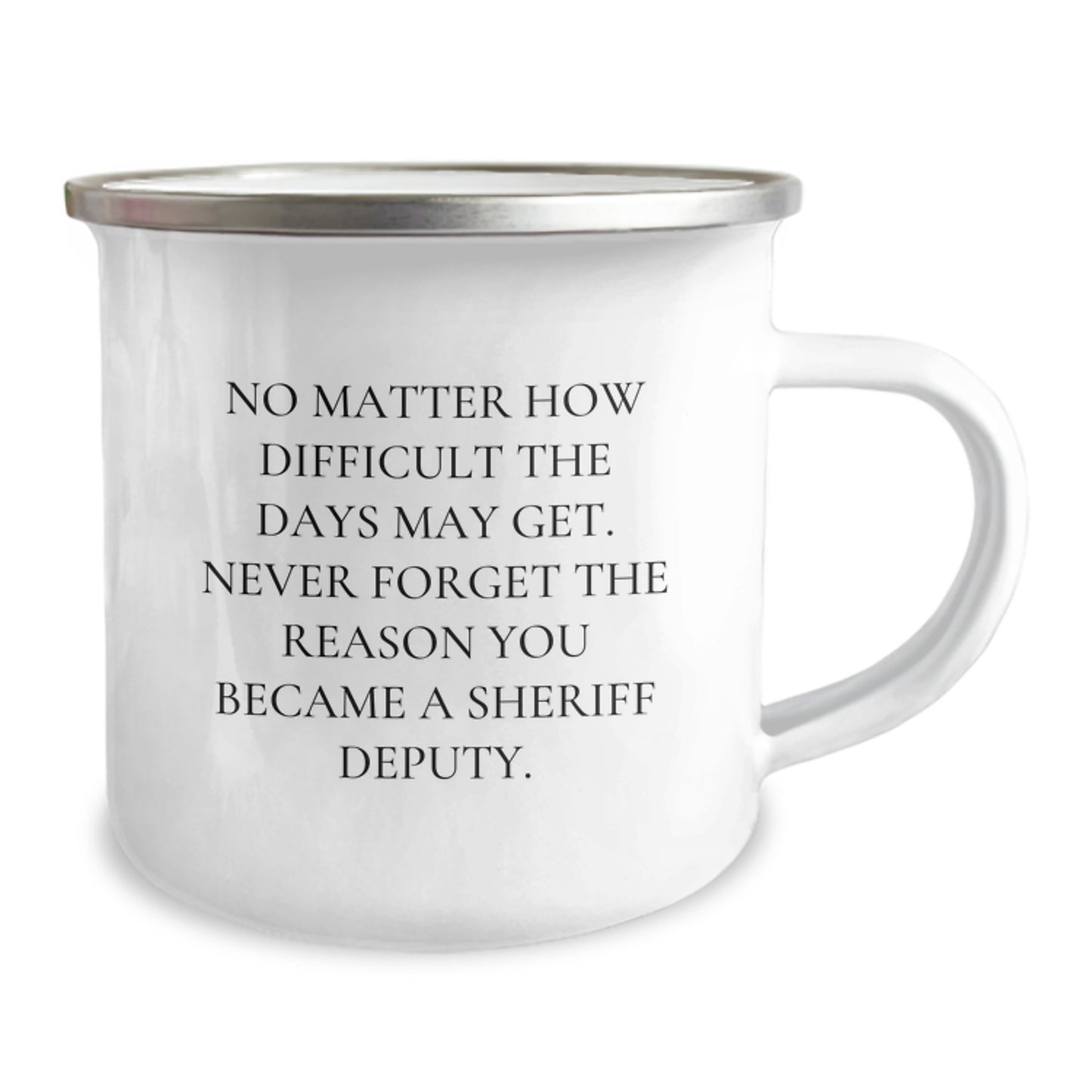 Funny Inspirational Sheriff Deputy Christmas Unique Gifts from Men for Sheriff Deputy Camping Mug - Image 2
