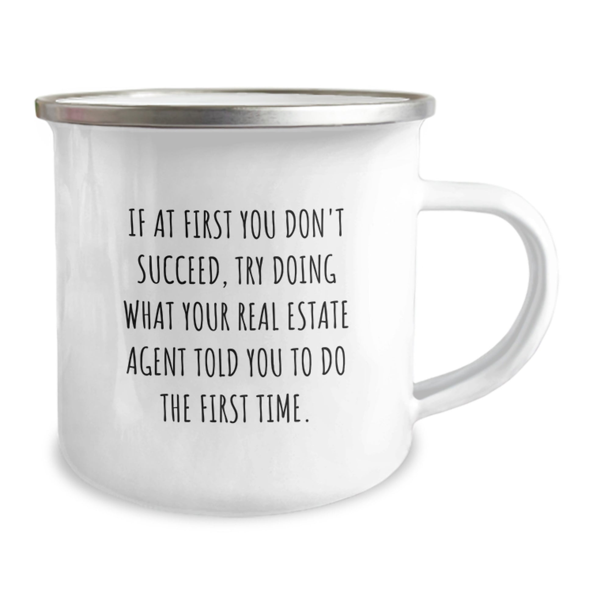 Funny Real Estate Agent Christmas Unique Gifts from Friends - Camping Mug for Real Estate Agent - Image 2