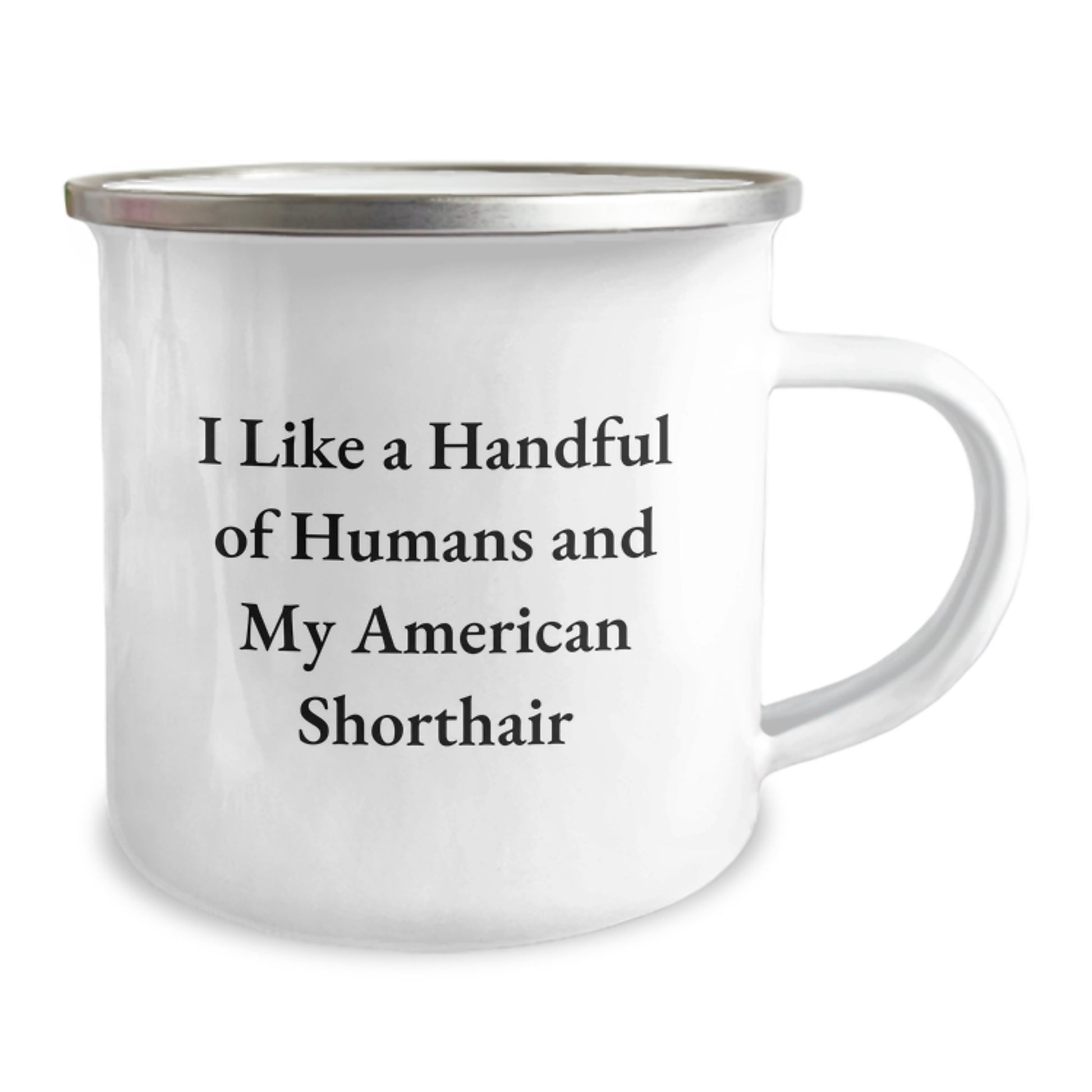 American Shorthair Cat Lover's Camping Mug, Funny Gift for Friends, Family, or Coworkers, Gifts from Men, Women, or Family, Unique Graduation Gift for American Shorthair Cat Enthusiasts - Image 2