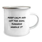 Funny Oral Surgeon Christmas Unique Gifts from Friends - Keep Calm And Let The Oral Surgeon Handle It Camping Mug, 12 oz Capacity, Stainless Steel - Image 2