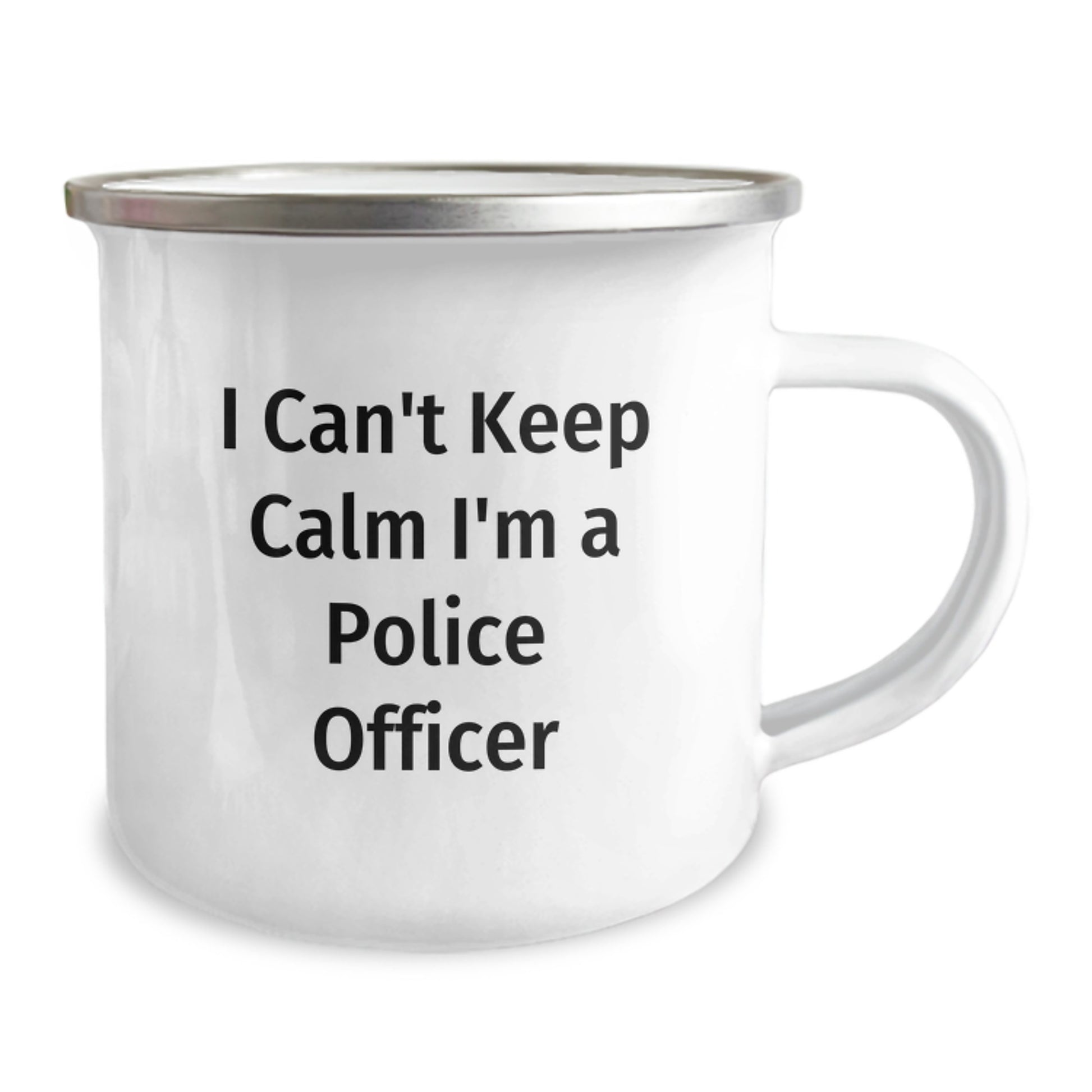 Funny Police Officer Gifts for Men, I Can't Keep Calm I'm A Police Officer Camping Mug, Perfect Christmas Unique Gifts from Friends for Police Officers - Image 2