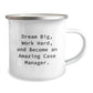 Funny Case Manager Gifts, Unique Christmas Mugs for Her, Him Friends, Colleagues, Family - Inspirational Quote 'Dream Big, Work Hard, And Become An Amazing Case Manager.' Camping Mug - Image 2