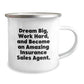 Inspiring Insurance Sales Agent Gifts - 'Dream Big, Work Hard, And Become An Amazing Insurance Sales Agent.', Funny Camping Mug for Birthday, Gifts from Friends, Gifts for Insurance Sales Agent - Image 2