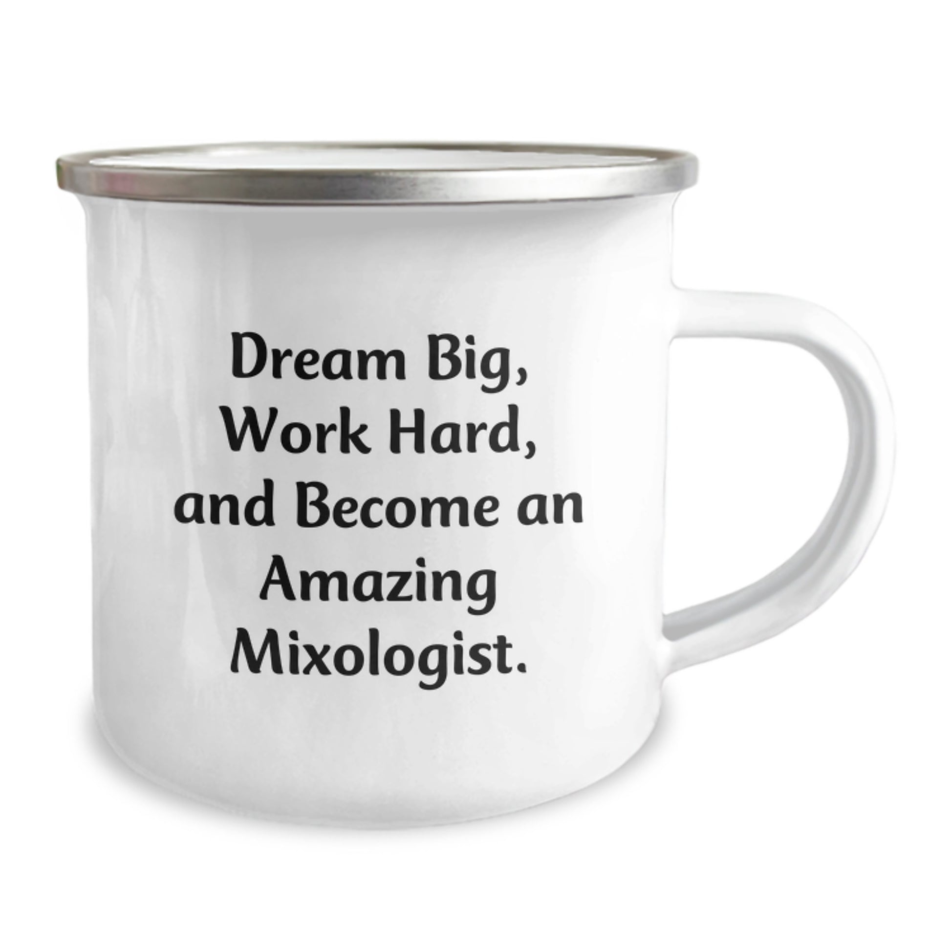 Gifts from Friends to Family - Inspirational Mixologist Camping Mug, Work Hard and Dream Big, Perfect for Christmas Unique Gifts - Image 2