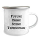 Funny Crime Scene Technician Gifts from Friends and Family - Future Crime Scene Technician Camping Mug, 12 oz Stainless Steel with Enamel Finish - Graduation Unique Gifts for Crime Scene Technician - Image 2