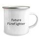 Funny Firefighter Gifts for Men - 'Future Firefighter in Training' Camping Mug for Christmas Unique Gifts from Friends to Family - Image 2